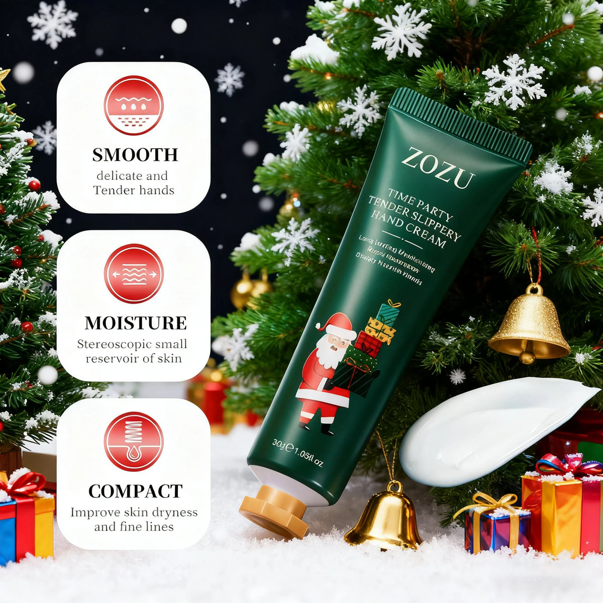 5pcs/Set Christmas Gifts Hand Cream Sets Moisturizing Refreshing Handcream Nourishing Beauty Hands Creams Skin Care Products