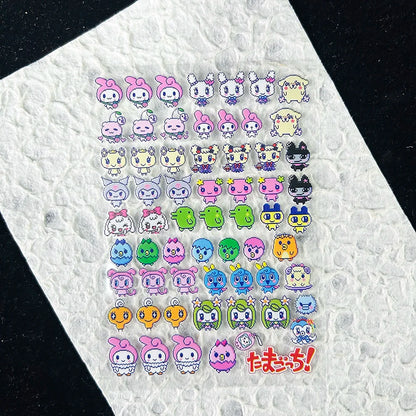 Cute Y2k Stytle Pvc Ancient Small Animals Adhesive Stickers Nail Art Waterproof Diy Charms Loptop Phone Case Scrapbook Sticker