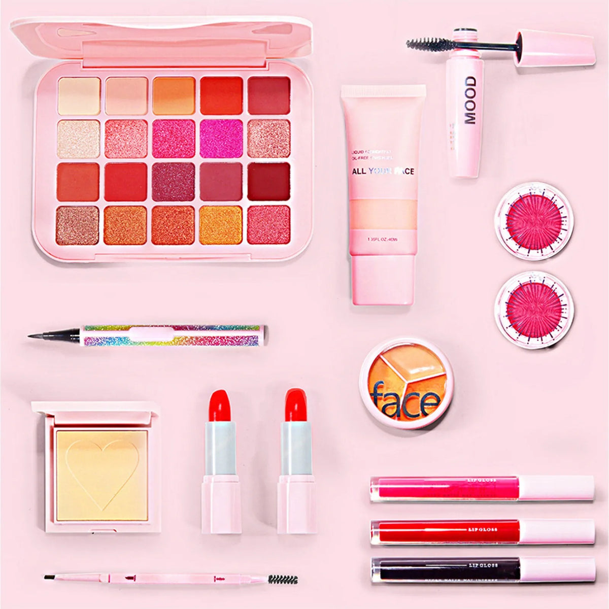 Girls Makeup Advent Calendar Surprise Blind Box 24pcs Skin Care Products Gift Box Christmas Countdown Calendar Beauty Care Set