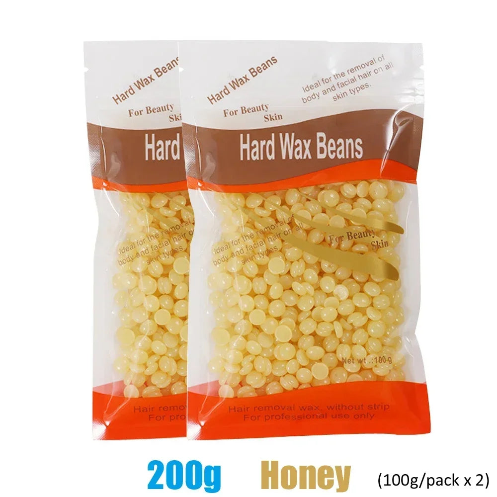 50g/200g/500g Hard Wax Beans for Hair Removal Body European Brazilian Pearl for Wax Warmer Waxing Beans for Wax Heater Machine