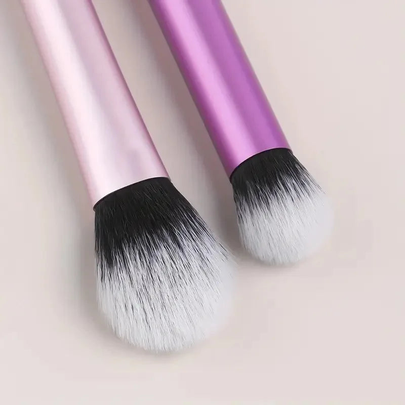 8 PCS Long‑Handle Makeup Brush Set, Multi‑Color Ultra‑Soft Brushes, Powder Blush Eyeshadow Brushes for Beginners