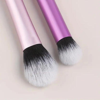 8 PCS Long‑Handle Makeup Brush Set, Multi‑Color Ultra‑Soft Brushes, Powder Blush Eyeshadow Brushes for Beginners