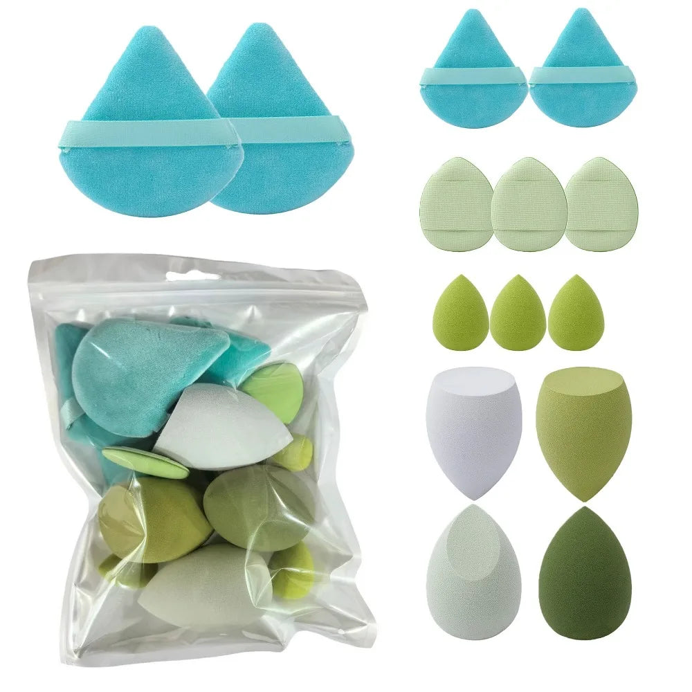 14Pcs Makeup Sponge Cosmetic Blender Beauty Egg Foundation Sponges Puff  Powder Puffs Make Up Accessories Women Makeup Tools