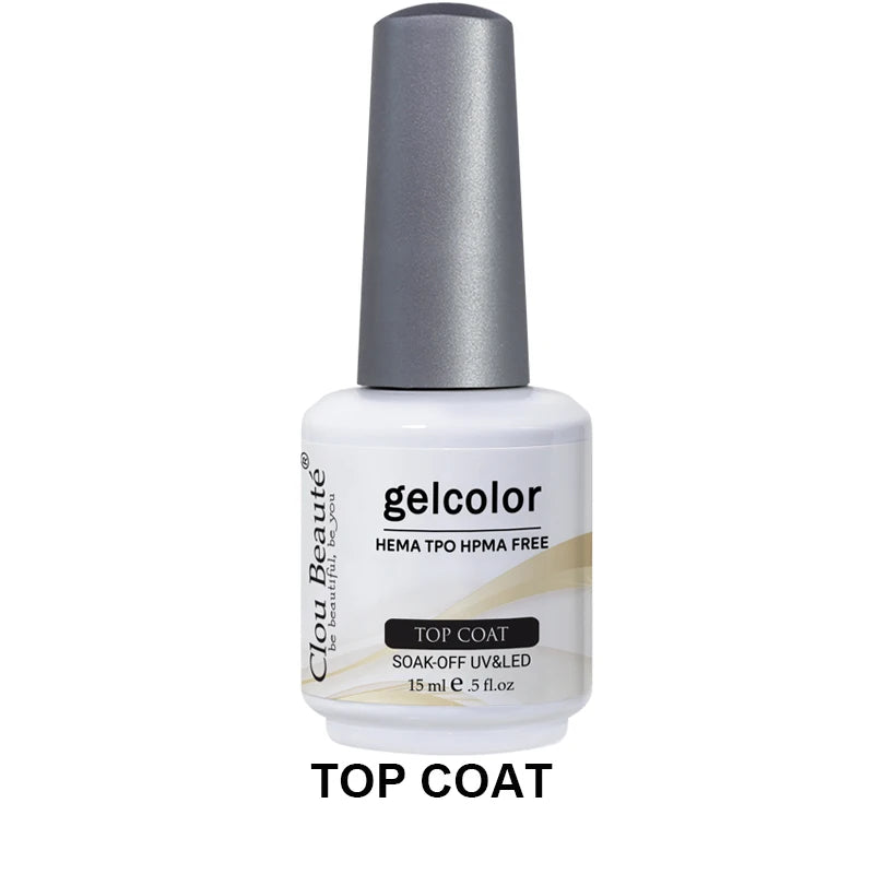 Clou Beaute 15ml Nail Gel Polish Vernis Semi Permanent UV Soak off Varnish Tpo Free Nail Polish Nail Art Gel Lacquer