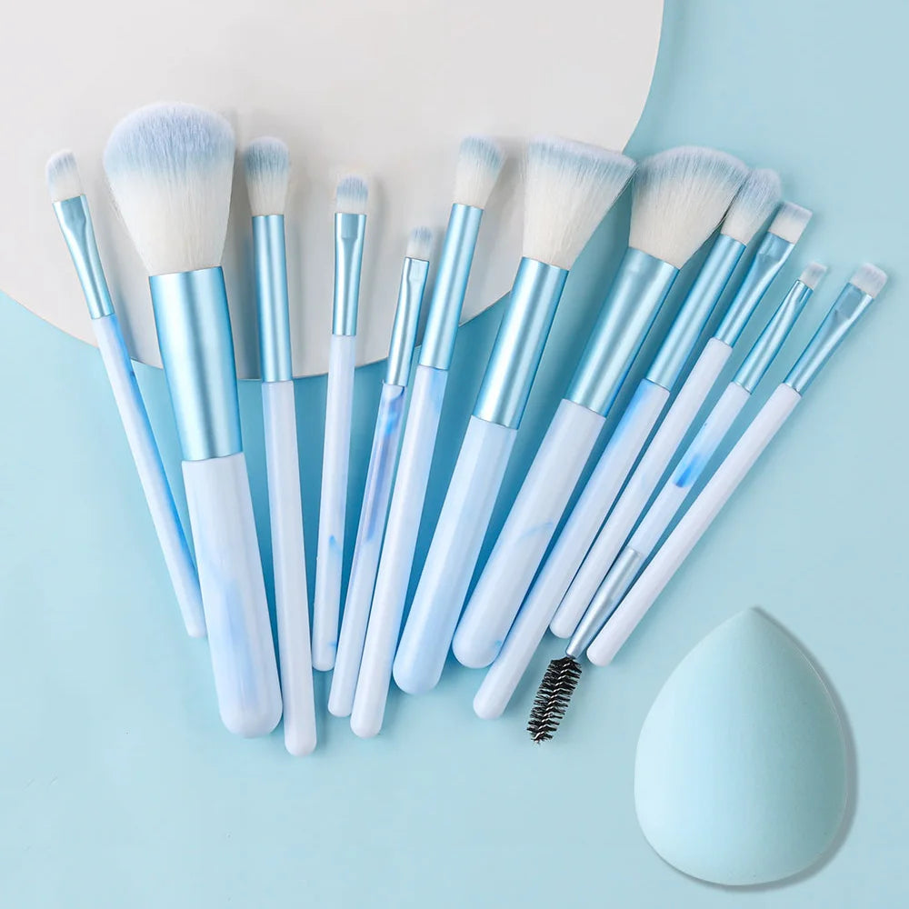 NEW 12PCS Makeup Brushes Set Soft Fluffy Eyeshadow Foundation Blush Powder Blending Christmas Gift Female Cosmetics Beauty Tools