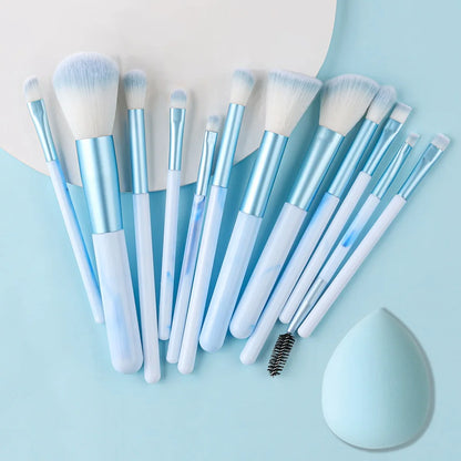 NEW 12PCS Makeup Brushes Set Soft Fluffy Eyeshadow Foundation Blush Powder Blending Christmas Gift Female Cosmetics Beauty Tools