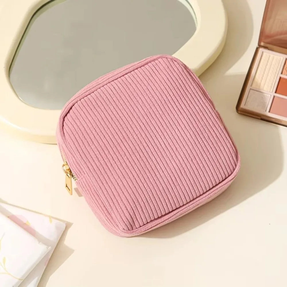 Fashion Mini Makeup Lipstick Bag Travel Organizer Bags Sanitary Napkins Case Small Pouch Cosmetic Storage Pouch Women