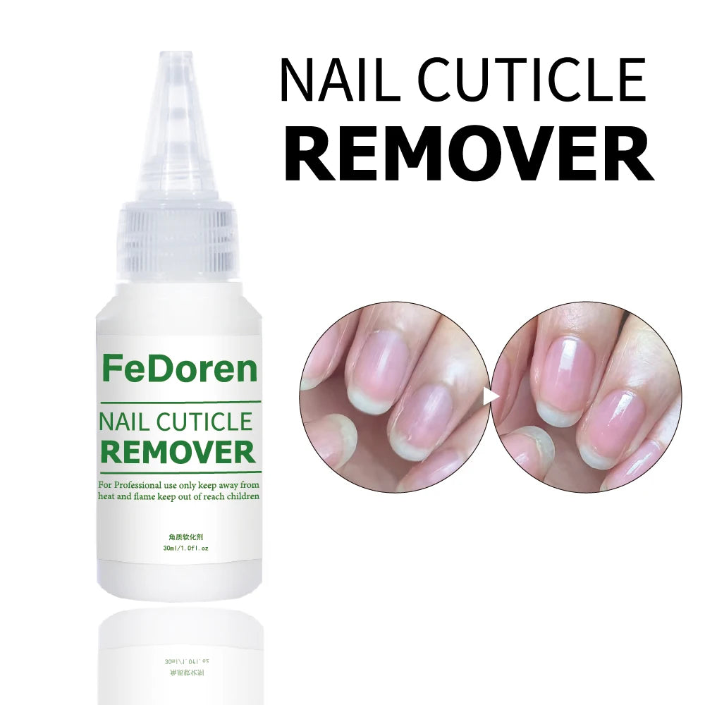 30ML Nail Cuticle Remover Softener Liquid Nail Repair Gel Exfoliator Cuticle Treatment Manicure Soften Dead Skin For Nails Care