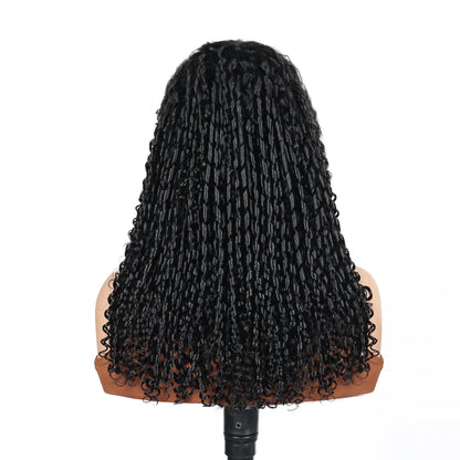 13x6 Lace Frontal Wig Jerry Pixie Curly Human Hair Wigs 250% Density Short Curly Lace Front Wig for Women 16-24inch