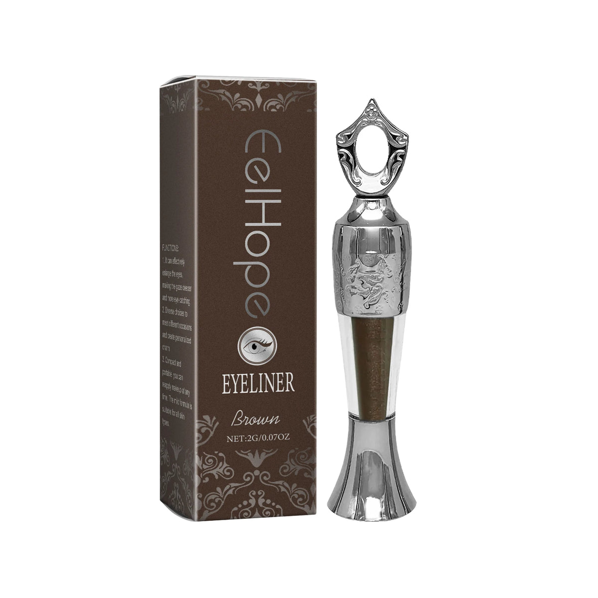 Waterproof Eyeliner Pencil Long-Lasting Smudge Proof Quick Dry Rich Color Sensitive Skin Sweatproof Safe Portable Silky Eyeliner