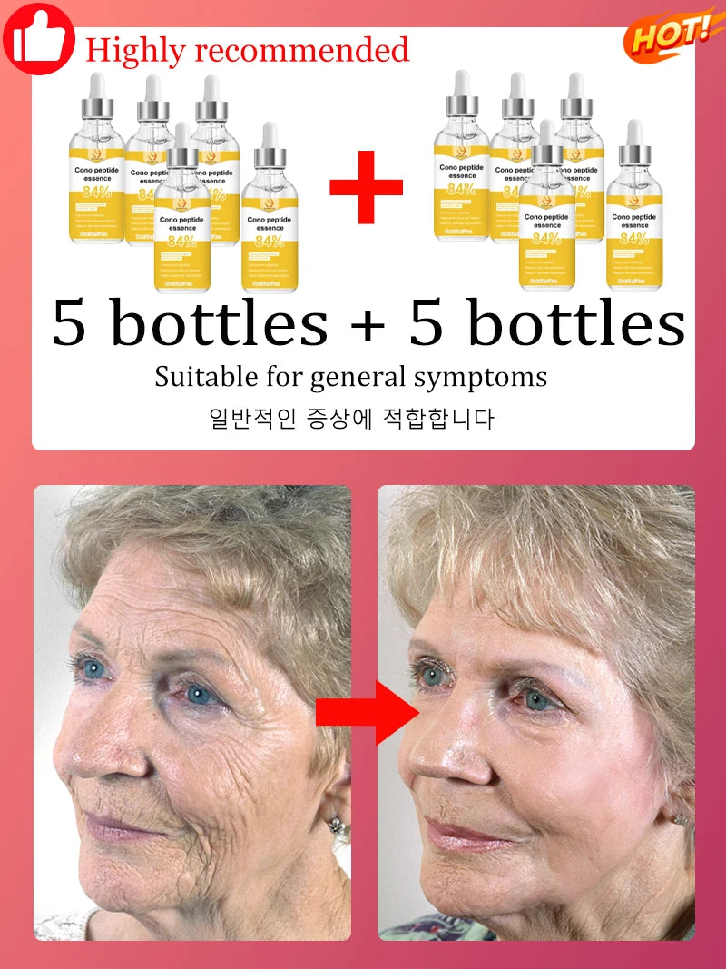 Collagen Peptide Serum for Face Hydrating Skin Renewal Essence Smooth Looking Skin Beauty Treatment.Unisex