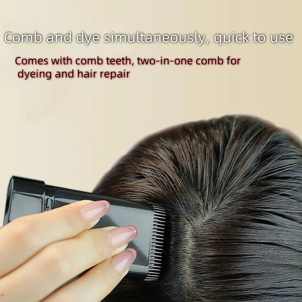 New Waterproof Comb Hair Dye Black Color Easy to Use Hair Colouring Cream Sweat-proof 2 in 1 Instant Dye for Gray Hair Coverage