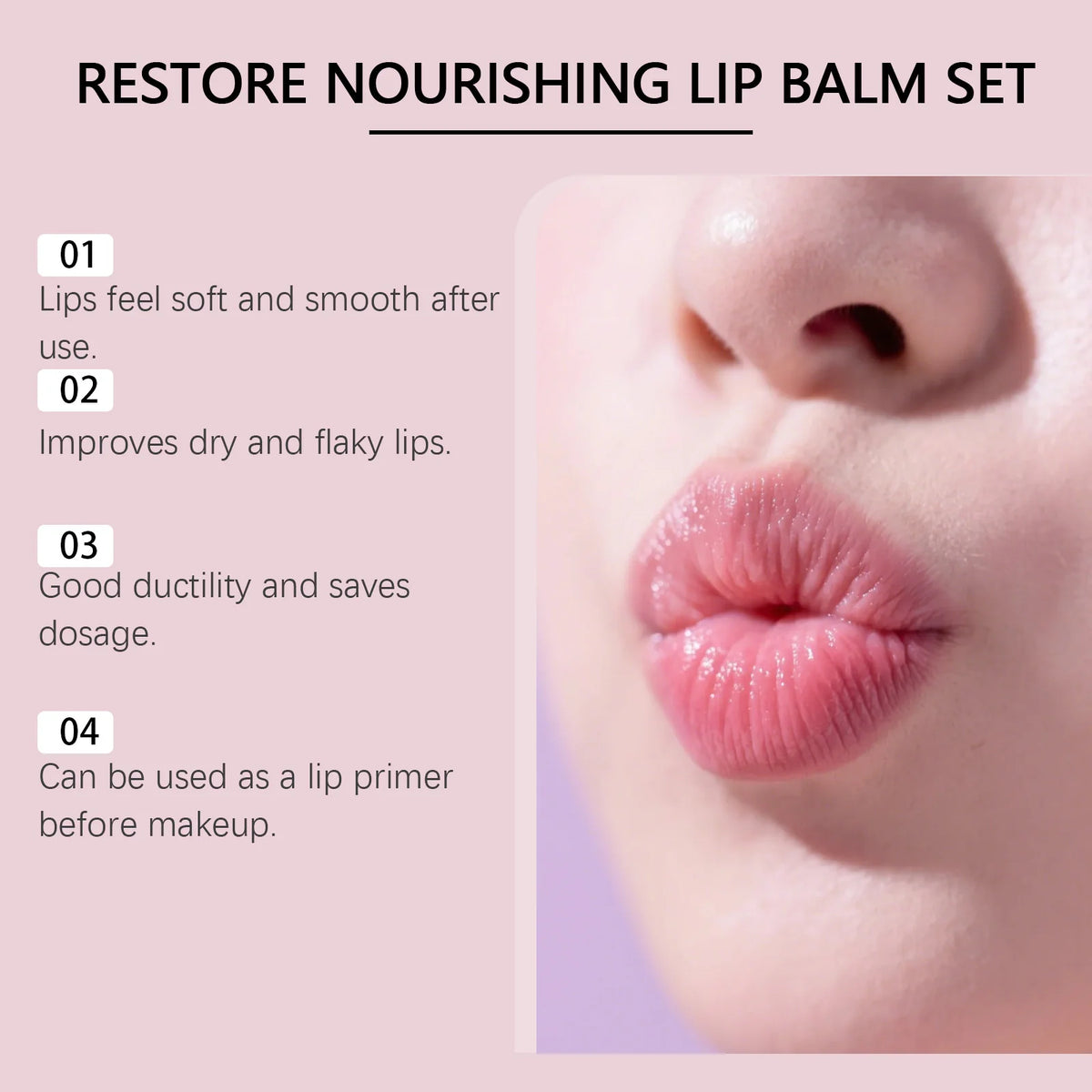 4pcs/kit Christmas Lip Balm Set Moisturizing Anti Cracking Hydrating Nourishing Plump Lips Lipstick Skin Care Christmas Box Gift
