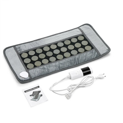 Jade Heating Pad for Period Comfort, Warm Belly Wrap with 27 Natural Jade Stones, 9 Heat Levels, 4 Timers, Washable Mat