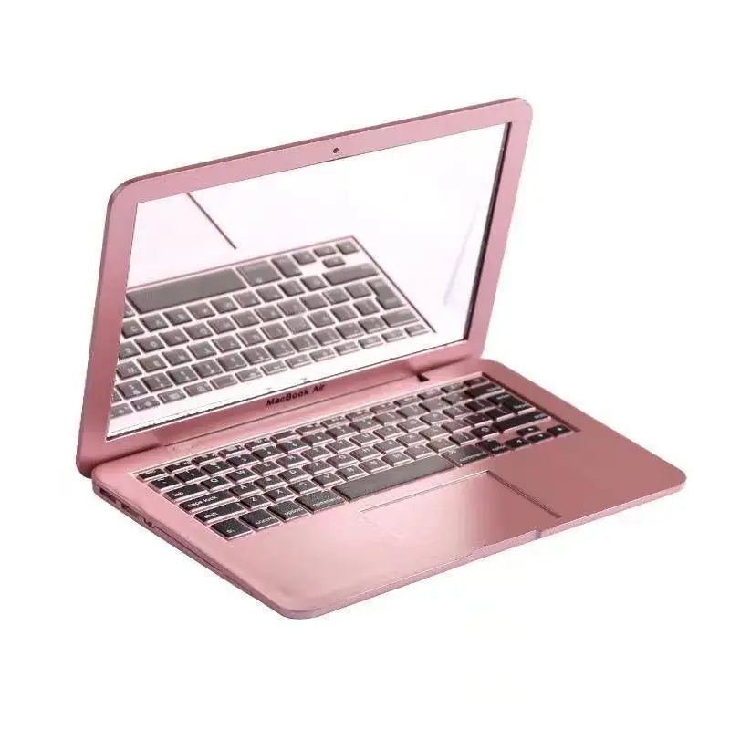 Mini Makeup Mirror Portable Laptop Mirrors Pocket Size Laptop Shaped Cosmetic Mirror Small Compact Folding Omputer Mirrors Gifts