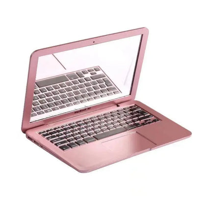 Mini Makeup Mirror Portable Laptop Mirrors Pocket Size Laptop Shaped Cosmetic Mirror Small Compact Folding Omputer Mirrors Gifts