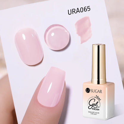 UR SUGAR 15ml Gel Nail Polish Neon Blue Red Green Pastal Nude UV/LED Soak Off No Wipe Nail Gel Polish Suitable For Summer Autumn