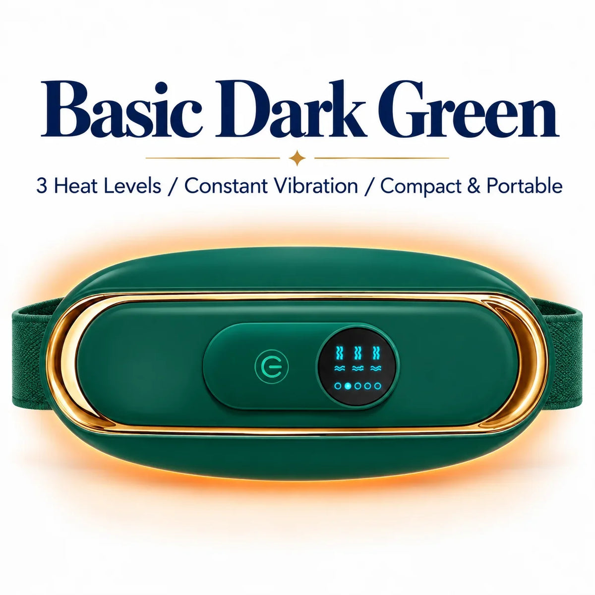 Period Pain Relief Belt Soothing Heating Vibration Waist Massager for Menstrual Cramps & Lower Back Soreness
