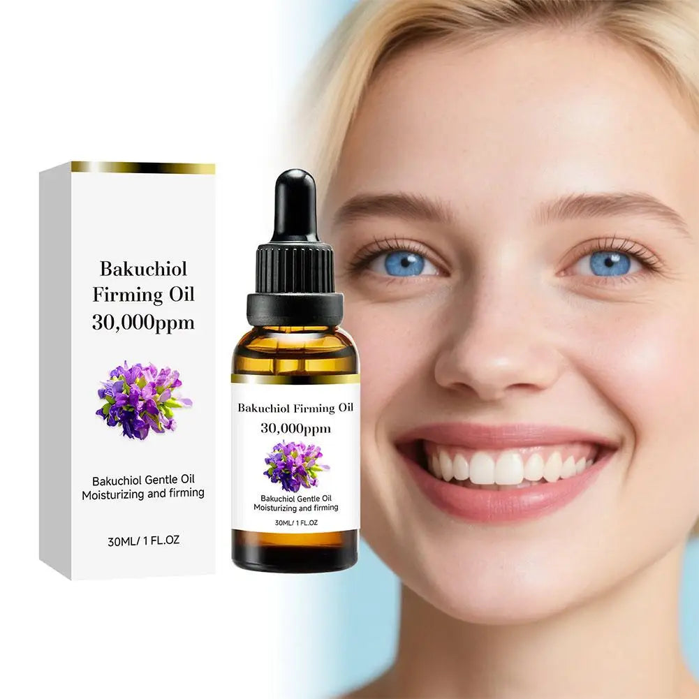 Natural Bakuchiol Facial Oil Deep Nourishing Elasticity Repair Skin Serum Hydrating Brightening Anti Wrinkle Skin Care 30ml