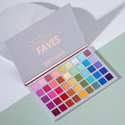 Beauty GlazedSpring's Faves BePerfect Beauty Waterproof Eyeshadow Palette Shimmer Highlighter & Contour Glazed Makeup for Eyes