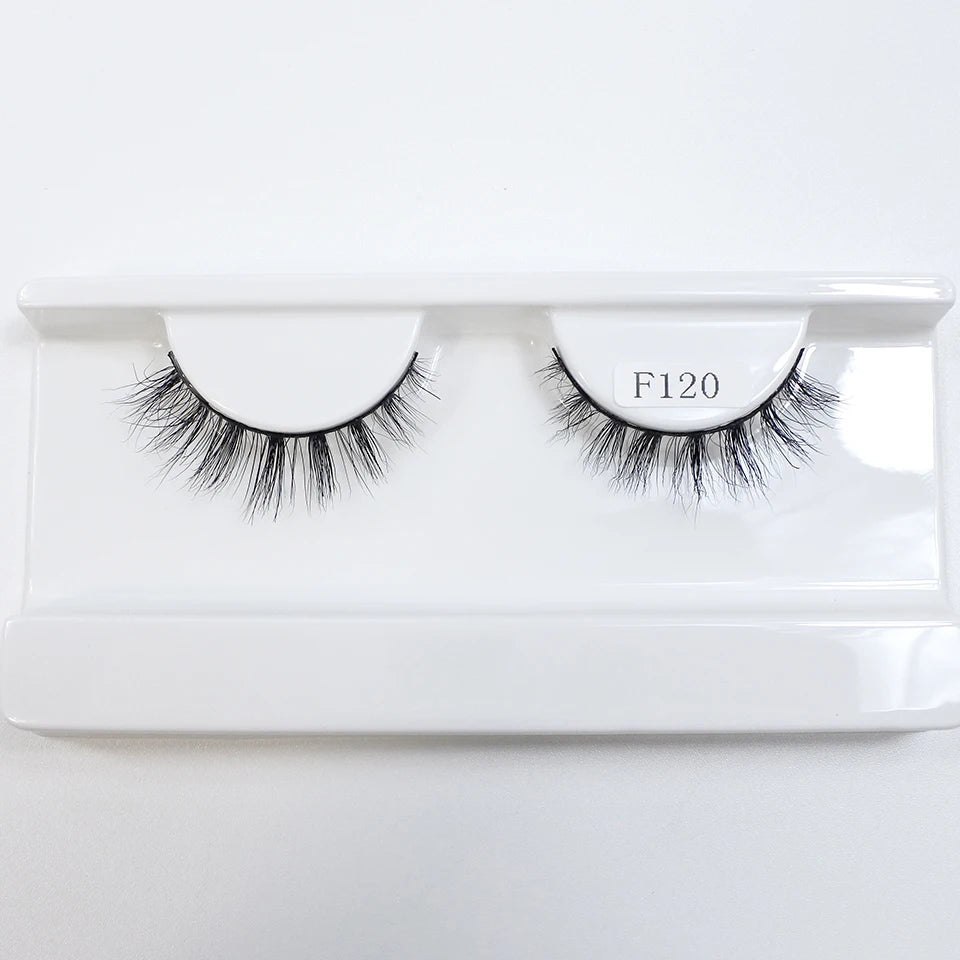 Natural Mink Lashes High Quality Fashion Classic Soft Full Strip Lashes Makeup 12mm Short Mink Eyelashes