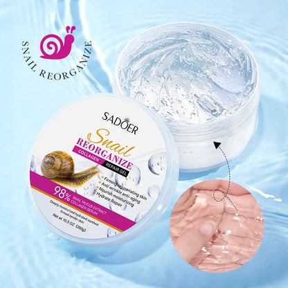 SADOER Snail Collagen Face Cream Gel Firming Repair Whitenting Moisturizing Facial Creams Beauty Face Skin Care