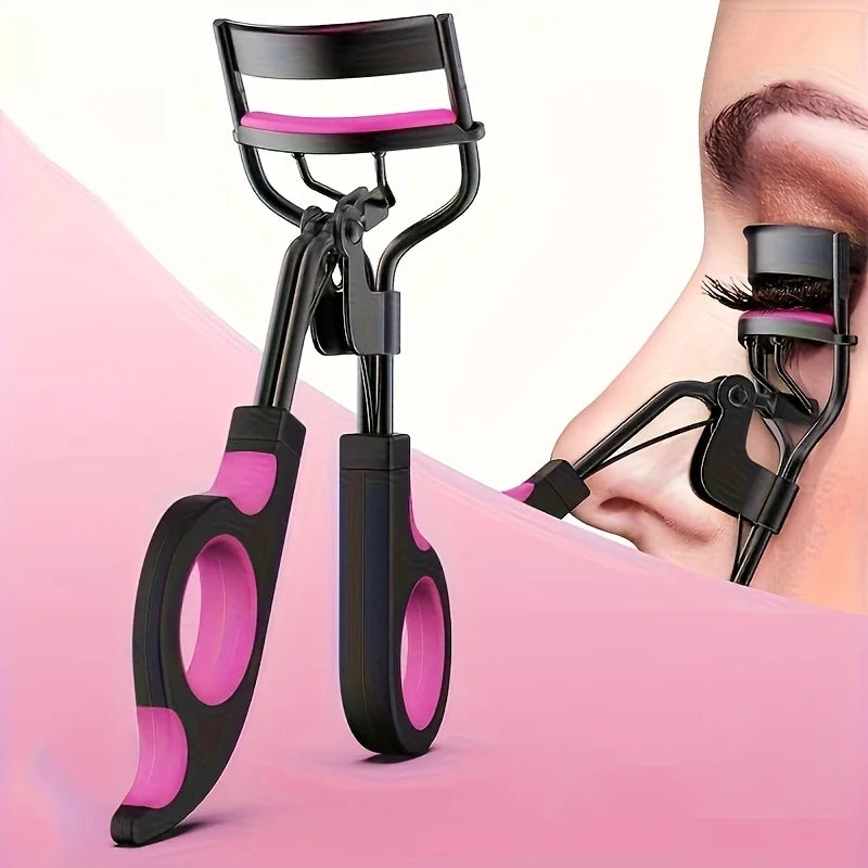 Eyelash Curler with Pads, Lash Curler with 5 Extra Replacement Pads Achieve Perfect Curls in 5 Seconds lash lift kit Curved