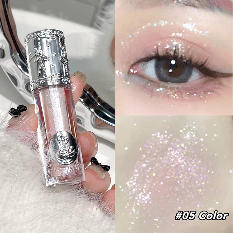 ART VALUE Glitter Liquid Eyeshadow Pearly Shimmer Highlighter Lasting Fine Shiny Pink Eyeshadow Charming Eye Makeup Illuminator