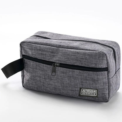 Durable Oxford Makeup Storage Pouch Waterproof Hand‑held Travel Toiletry Bag Multi‑pocket Cosmetic Organizer For Trip