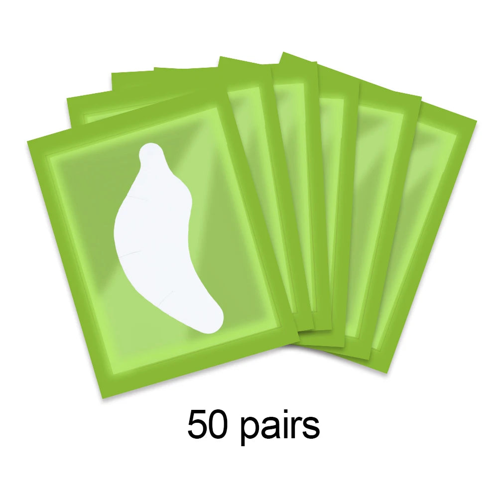 50 Pairs Eyelash Extension Patch Hydrogel Patches Gel Pad Makeup Lash Lift Tools Under Eye Patch Pads for Eyelash Extension