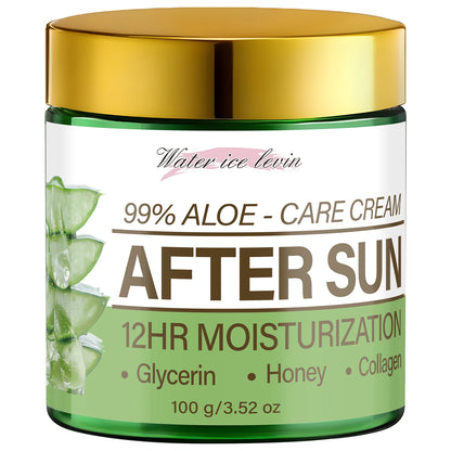 99% Aloe Vera After Sun Cream, 12HR Moisturizing with Collagen & Glycerin