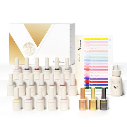 1Set VENALISA V6 Whole Set 10ml HEMA FreeTPO Free Vegan Nail Gel Polish Color Display Gel Varnish Nail Maincure Branded Suitcase