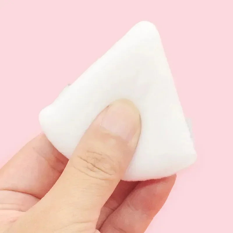 2/5/10/20Pcs Triangle Velvet Powder Puff Mini Face Makeup Sponge Washable Lightweight Cosmetics