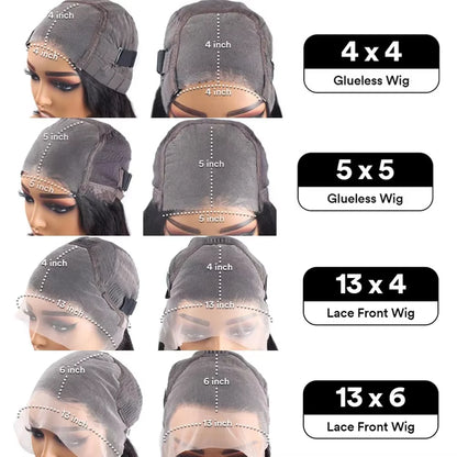 5x5 Glueless Bob Wigs Human Hair Pre Plucked Pre Cut Wear and Go 13x6 HD Lace Front Closure Wig Straight Short Wig 250 Density