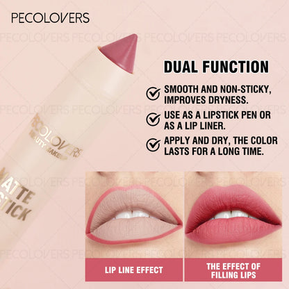 Lip Liner, Depicts Lip Contours, Plumps Lips, Suitable for A Variety of Makeup Looks, Waterproof, Lip Cosmetics