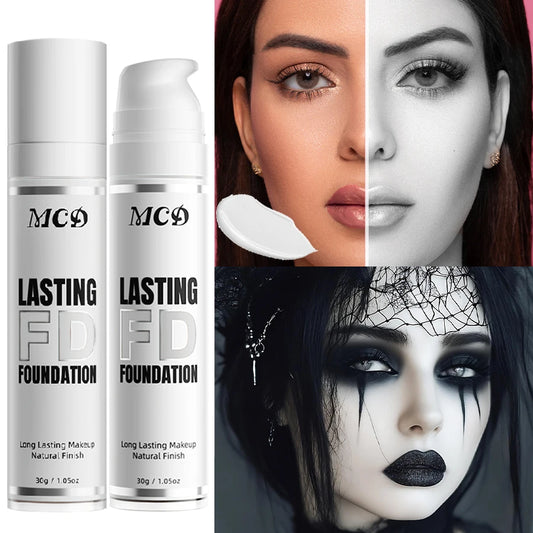 1PC Pure White Liquid Foundation for COS stage Makeup Long-lasting concealer Mixable Pure White Base  Foundation Adjuster Lighte