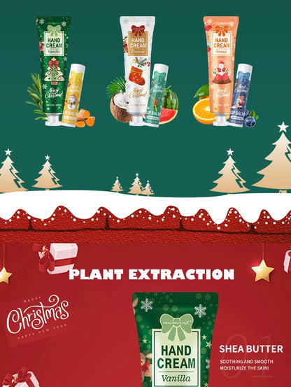 Christmas Gift Set Distribution 120PCS/Box in Bulk, Lip Balm in Bulk, Hand Cream in Bulk, Christmas Cards, Gift Gauze Bags