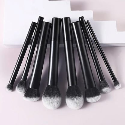 8 PCS Long‑Handle Makeup Brush Set, Multi‑Color Ultra‑Soft Brushes, Powder Blush Eyeshadow Brushes for Beginners