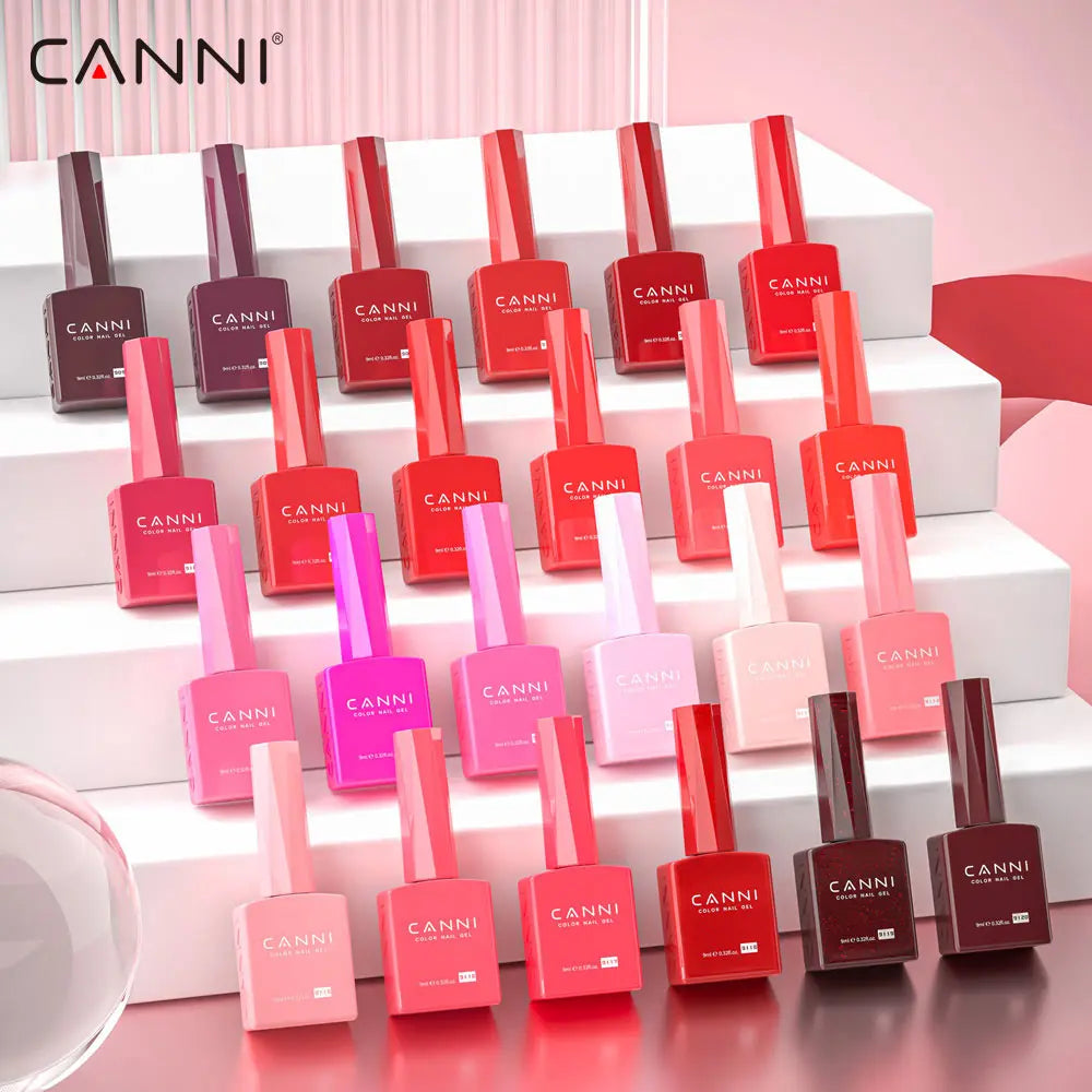 CANNI Gel Nail Polish TPO/HEMA FREE Gorgeous Christmas Red Color Winter Nails Full Coverage Soak Off UV LED Semi Permanent Gel