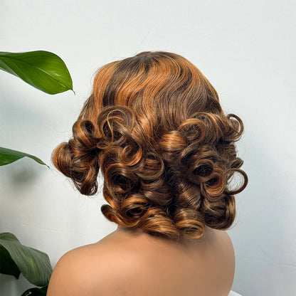 Loose Body Wave Chocolate Brown 4x4 5x5 HD Lace Frontal Bob Wigs Human Hair PrePlucked Brazilian Colored Human Hair Wigs 250%