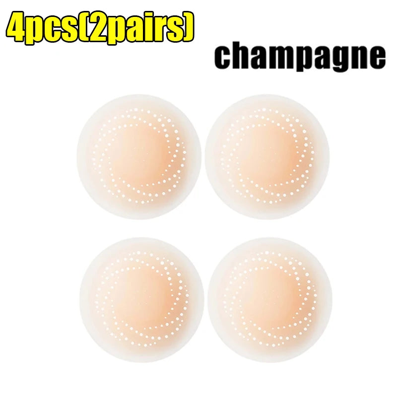 2-10PCS Invisible Self Adhesive Chest Paste Reusable Breathable Breast Sticker Strapless Lift Up Bra Pad Silicone Nipple Cover