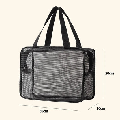 Large Capacity Mesh Shower Caddy Tote Bag Multifunctional Cosmetic Storage Portable Toiletry Organizer for Bathroom Organization