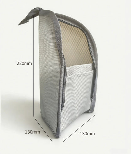 Standing Mesh Toiletry Bag Portable EVA Travel Foldable Toothbrush Cosmetic Organizer Women Bathroom Storage Pouch Сумка