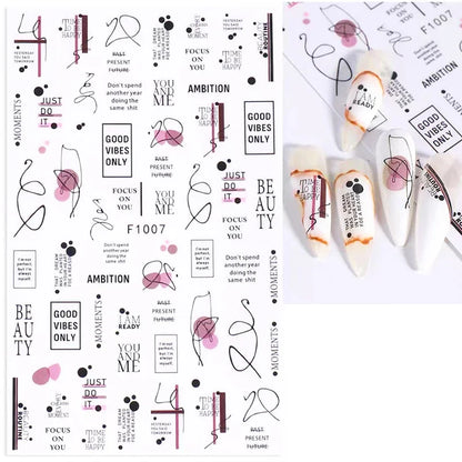 1pcs Sakura Flower 3D Nail Stickers White Cherry Blossom Nail Art Decals Spring Summer Adhesive Slider Decor Wedding Manicure