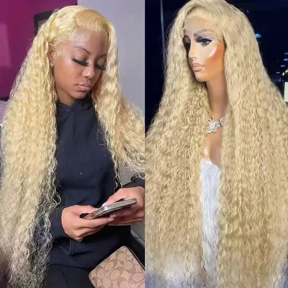 African short curly long hair wigs, fashionable front lace synthetic fiber full head wig