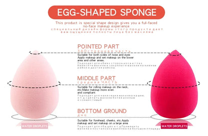 1Pc Cosmetic Puff Powder Puff Smooth Women's Makeup Foundation Sponge Beauty To Make Up Tools & Accessories Water-drop Shape