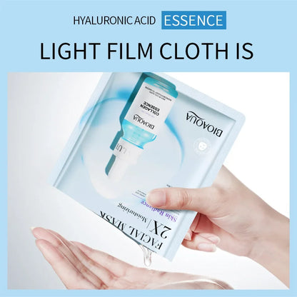 10pcs Centella Collagen Face Mask Moisturizing Refreshing Sheet Masks Hyaluronic Acid Facial Anti-Wrinkle  Anti-aging Mask
