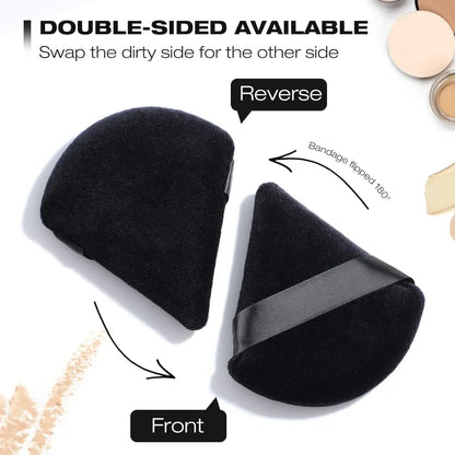 Triangle Powder Puff Facial Makeup Sponge Soft Velvet Cosmetics Puff Black Mixer Beauty Foundation Make-Up Sponge Makeup Access