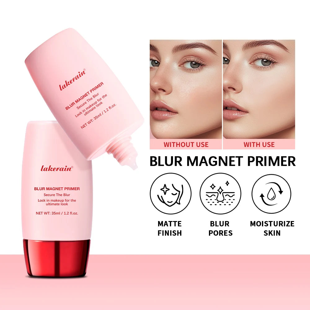 Blur Magnet Primer & Eraser Foundation Stick Long Lasting Pore Minimizing Smooth Face Makeup Oil Control Matte Christmas Gift