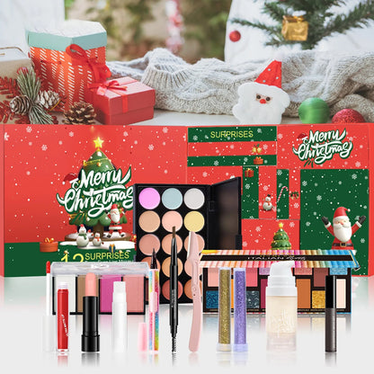 Girls Makeup Advent Calendar Surprise Blind Box 24pcs Skin Care Products Gift Box Christmas Countdown Calendar Beauty Care Set